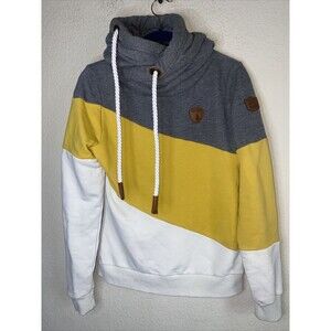 Wanakome hoodie sweater Selene Asymmetrical colorblock S outdoor soft high neck